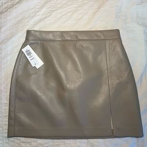 Aritzia Leather Mini Patio Skirt